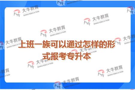 上班一族可以通过怎样的形式报考专升本