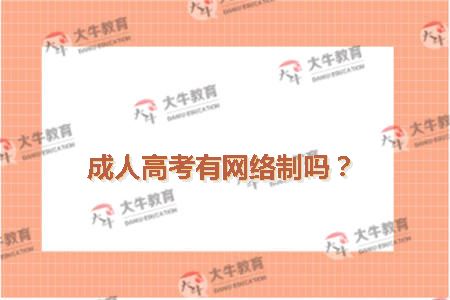 成人高考有网络制吗？