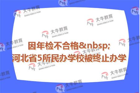 因年检不合格 河北省5所民办学校被终止办学