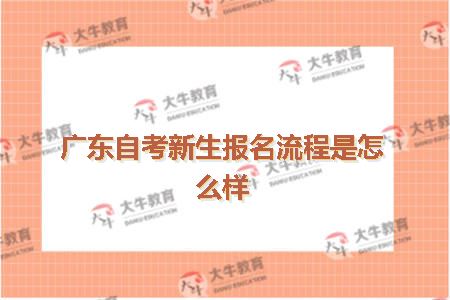 广东自考新生报名流程是怎么样