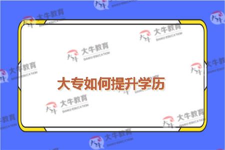 大专如何提升学历