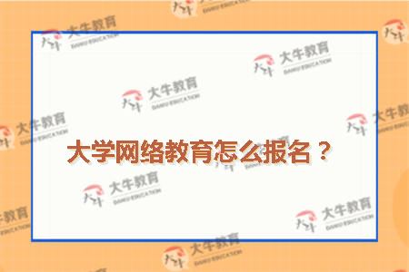 大学网络教育怎么报名？