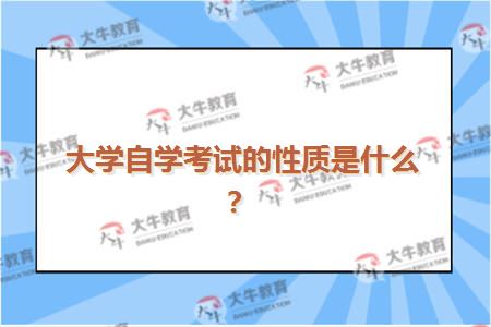 大学自学考试的性质是什么？